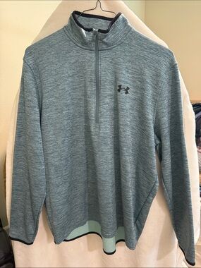 Under Armour Men’s Teal Heather 1/4 Zip Performance Pullover